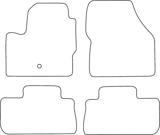 Set Velour Mats Matching Land Rover Freelander Ii 2007-2014 Blue Edging