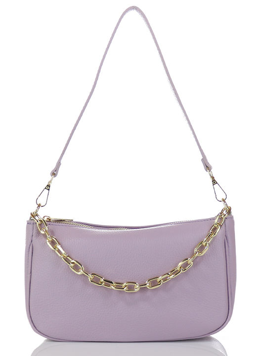 Leather Women's Bag Crossbody Purple