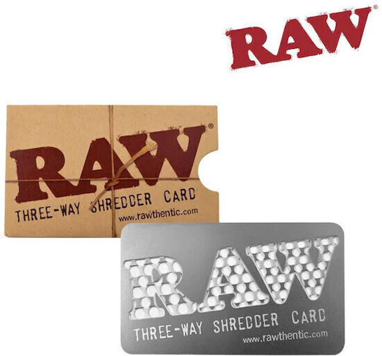 Raw Râșniță Shredder Card 88mm Argintiu