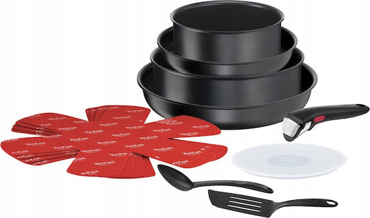 Tefal Ingenio Daily Chef Kochgeschirr-Set aus Aluminium Schwarz 12 Teile