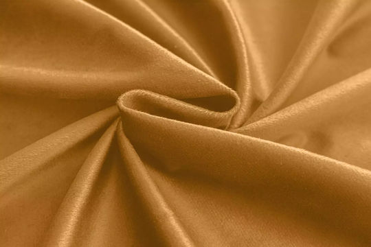 Cotton Market Vorhang Verdunkelung mit Grommet Gelb 140x270cm