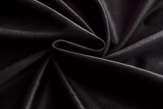 Cotton Market Συσκότισης με Τρουκς Μαύρη 140x270εκ.