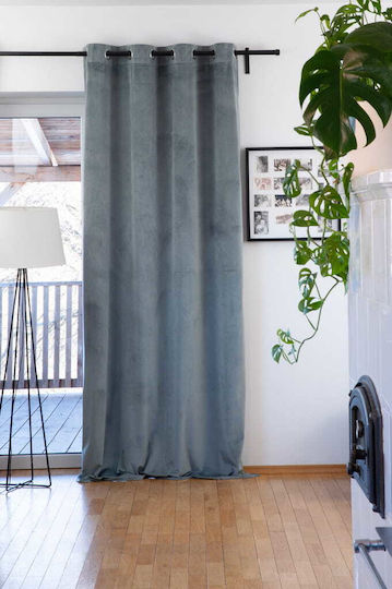Cotton Market Συσκότισης με Τρέσα Γκρι 140x270εκ.