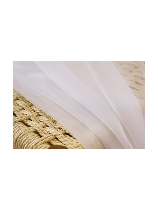 Cotton Market Curtain with Pencil Pleat White 200x250cm