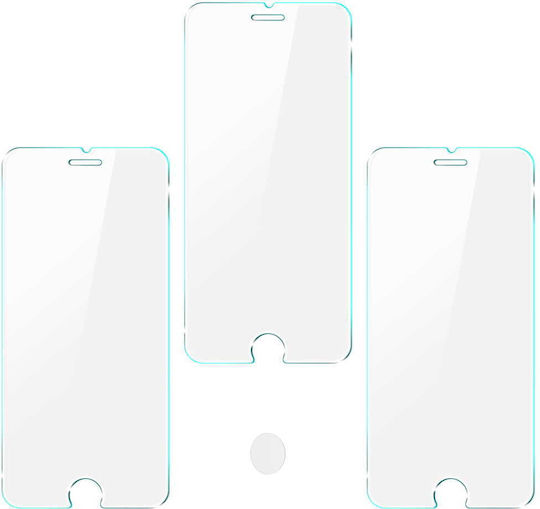 Bizon Glass Clear Tempered Glass 3 Pieces + Lens iPhone SE 2022/2020 8/7