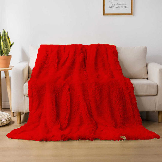 Cotton Market Υπέρδιπλη 220x240εκ. Red