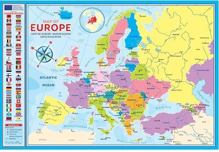 Παιδικό Puzzle Map για 6+ Ετών 200pcs Eurographics