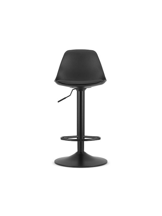 Stool Bar with Adjustable Height Black 35x37x47cm
