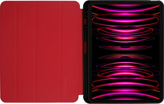 Crong Flexfolio iPad Pro 11" 2022-2021 iPad Air 11” M2 2024 iPad Air 10.9” 5th-4th Gen Case Apple Pencil Function Red