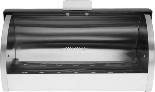 KING Hoff Ψωμιέρα Inox Γκρι 39.5x28x18.5cm