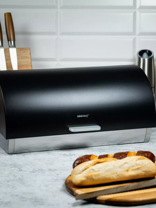 KING Hoff Bread Box Inox Gray 39.5x28x18.5cm