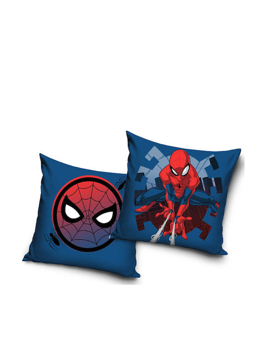 Spiderman Mask Velvet Cushion Cover 40x40 Cm