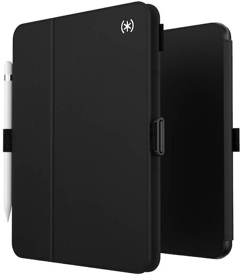 Speck Balance Folio Ipad 10.9" 2022 Case Microban Coating W Magnet & Stand Up Black