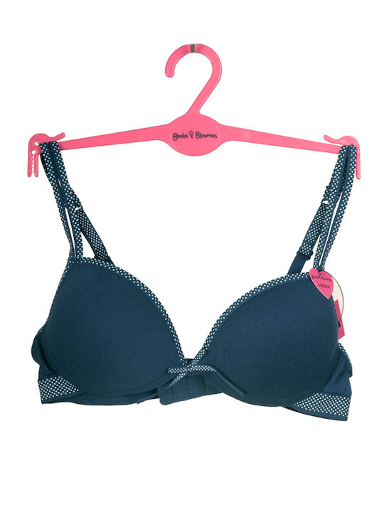 Bra without Underwire Blue