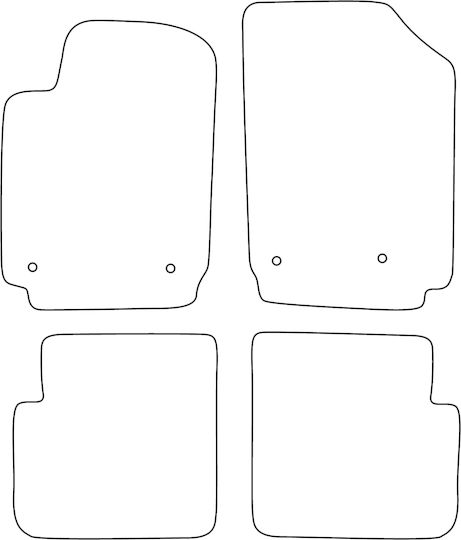Velour Carpet Set Fitting Fiat Stilo 2001-2007 Red Edging