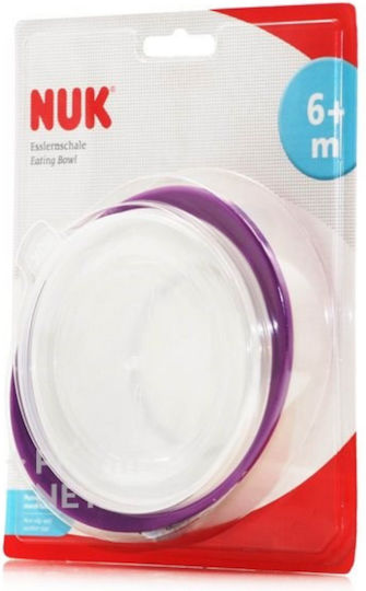 Nuk Baby Food Bowl Easy Learning made of Plastic White White / Purple