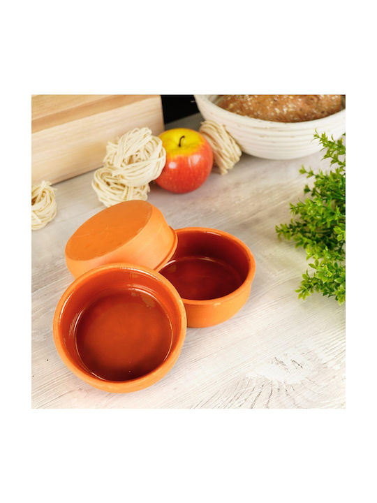 Excellent Houseware Στρογγυλό Πυρίμαχο Σκεύος Κεραμικό 12cm 3τμχ