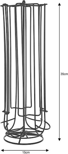 KING Hoff Metal Capsule Storage Stand for 28 Capsules 15x15x35cm KH-1570