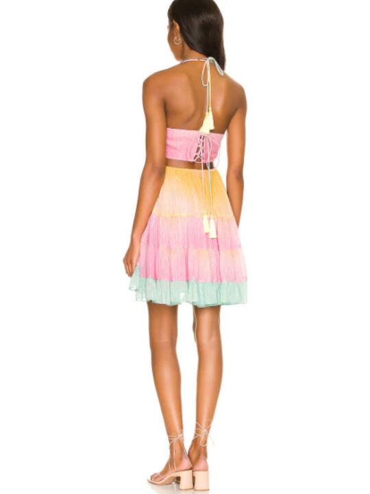 Sommer Mini Abendkleid Rosa