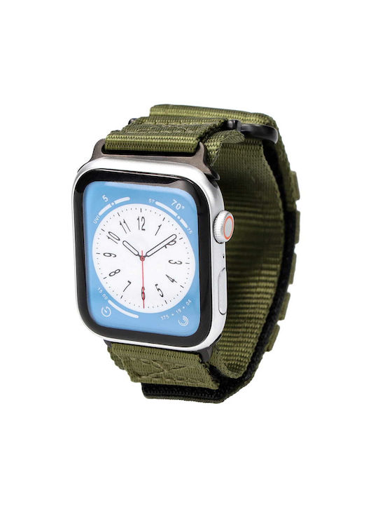 Curea Sporty Bizon Watch Adventure Band Apple Watch 44 45 46 49 Mm Kaki