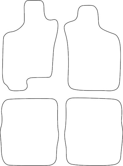 Velour Mat Set Compatible Fiat Palio Weekend 1996-2001 Red Edging
