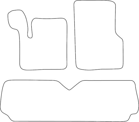 Velour Carpet Set Fitting Renault Espace Iii 1996-2002 5-seat Red Edging