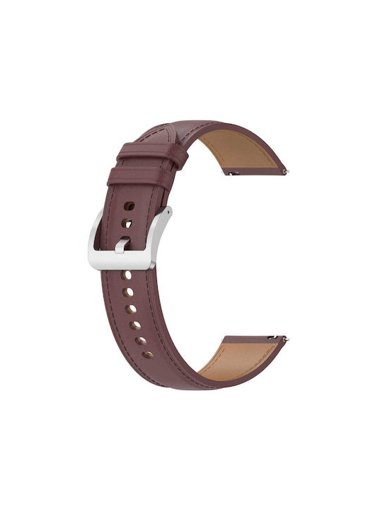Curea Bizon Strap Ceas Casual 20 Mm Galaxy Watch FE 7 6 6 Classic 5 5 Pro 4 4 Classic Maro Închis
