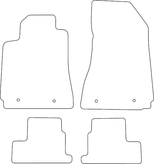 Velours Teppichboden Satz Für Alfa Romeo Brera 2005-2010 Schwarze Kante