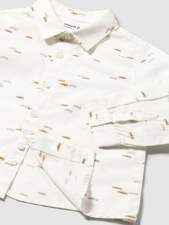 Kids Shirt Long Sleeve White