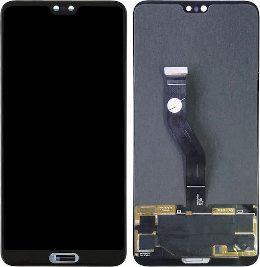 LCD Дисплей + Тъчскрийн Huawei P20 Pro CLT-L09 L29 Рефербишнат Черен