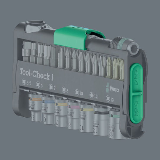 Wera Tool-check 1 Καστάνια με Καρυδάκια