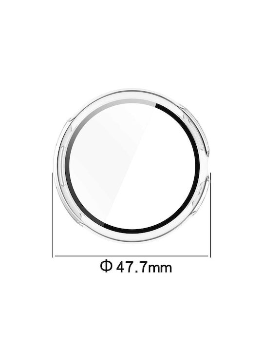 Bizon Husă+Sticlă Husă Ceas Sticlă Google Pixel Watch 3 45mm Transparentă