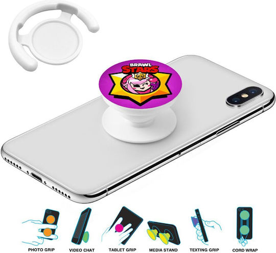 Brawl Stars Melodie Phone Holders Stand Λευκό Βάση Στήριξης Κινητού Στο Χέρι