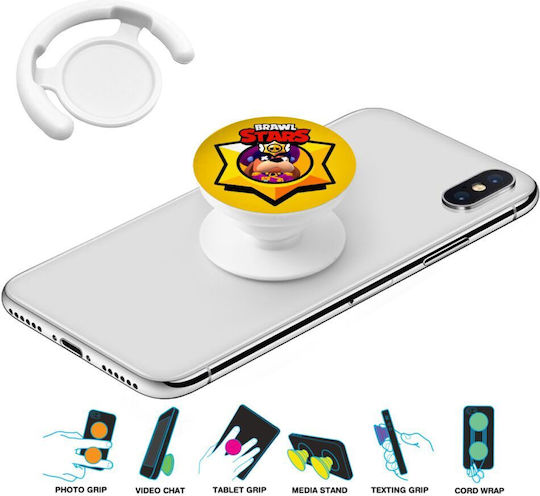 Brawl Stars Ruffs Phone Holders Stand White Handheld Mobile Phone Support Base