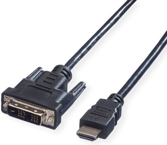 Value 1.5m DVI-D male to HDMI male Cable Black (11.99.5516)