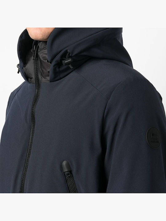 Winter Jacket Softshell Waterproof and Windproof Blue