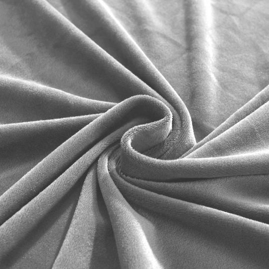 Ubieramy Meble Ελαστικό Κάλυμμα Διθέσιου Καναπέ Light Gray
