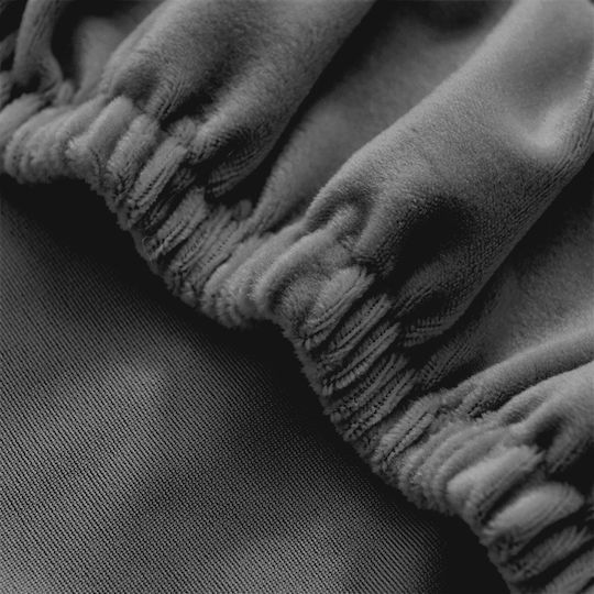 Ubieramy Meble Elastische Abdeckung für Stuhl Grey Velvet 1Stück