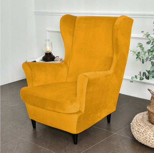 Ubieramy Meble Husă Elastică Fotoliu Mustard 1buc