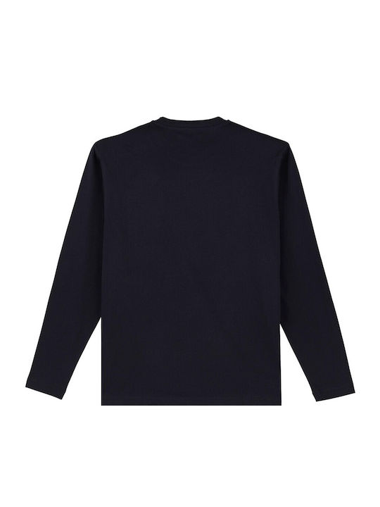 Langarmbluse Marineblau