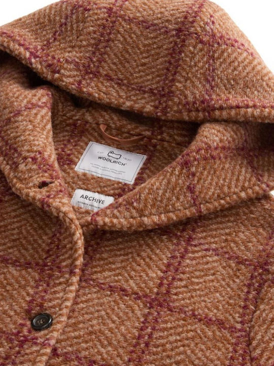 Women's Lifestyle Jacket for Winter with Hood Beige