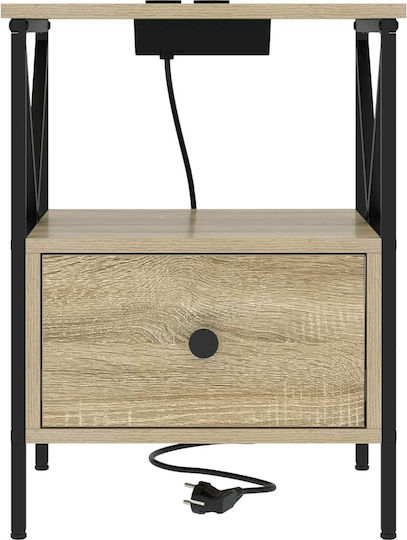 Noptiere Stejar Sonoma 2buc 41.5x40.5x55cm