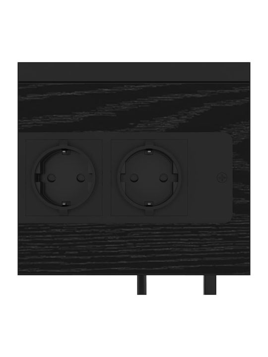 Комод Дървен Black oak 40x27x76см