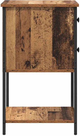 Κομοδίνο Ξύλινο Παλιό ξύλο 32x42x70cm
