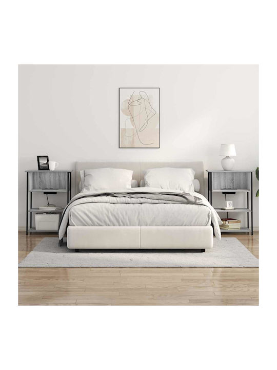 Комод Дървен Grey Sonoma 55x31x76см