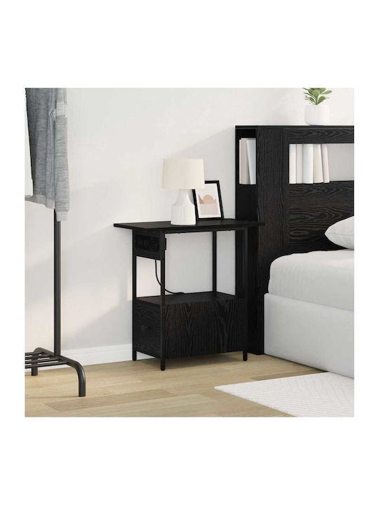Nachttisch Black oak 60x30x61cm