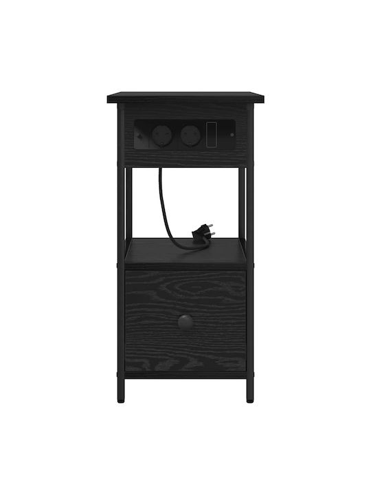 Nachttisch Black oak 60x30x61cm