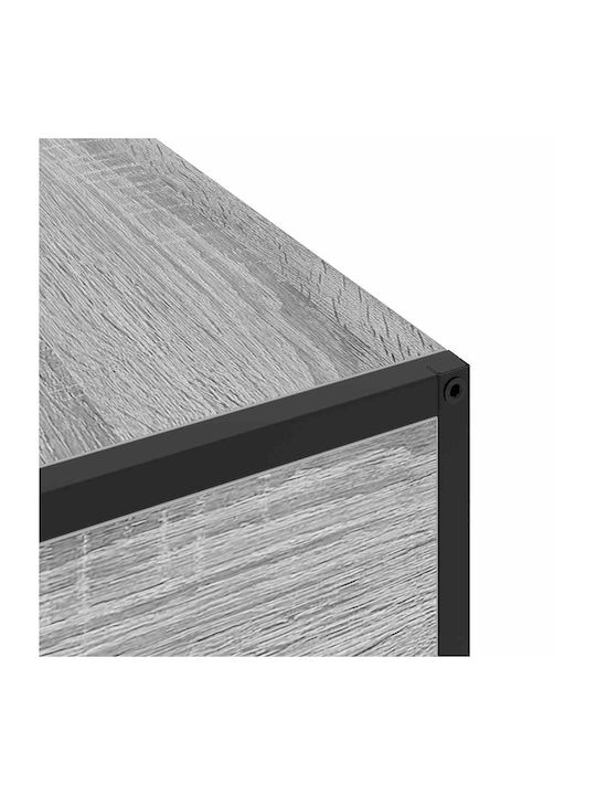 Κομοδίνο Ξύλινο Γκρι Sonoma 40x27x76cm