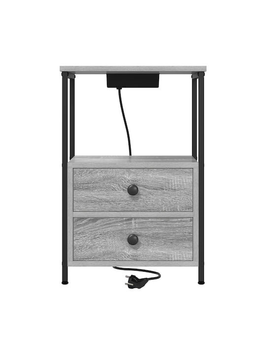 Noptiere Grey Sonoma 2buc 40x31x60cm