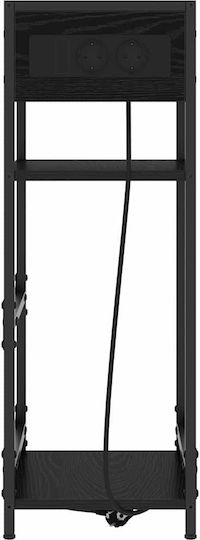 Nachttisch Black oak 40x27x76cm